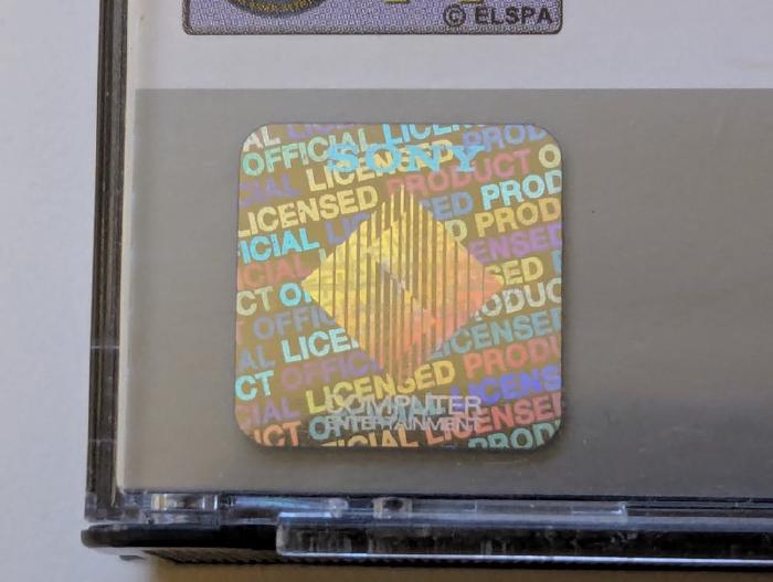 The PSP hologram in the corner of the Final Fantasy VIII case