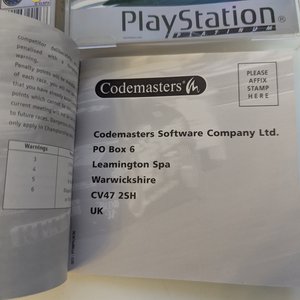 Manual Registration Card - TOCA 2 Platinum