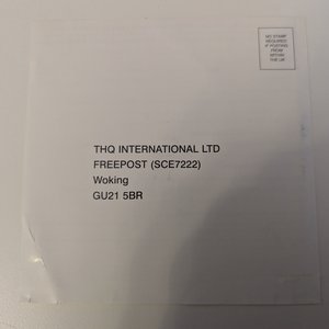 THQ SCE7222 RIPUK Registration Card