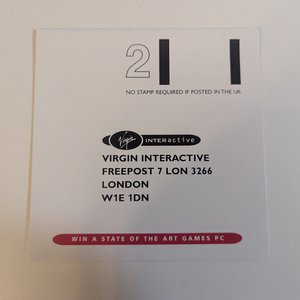 Virgin Interactive 3266 Red Band Registration Card