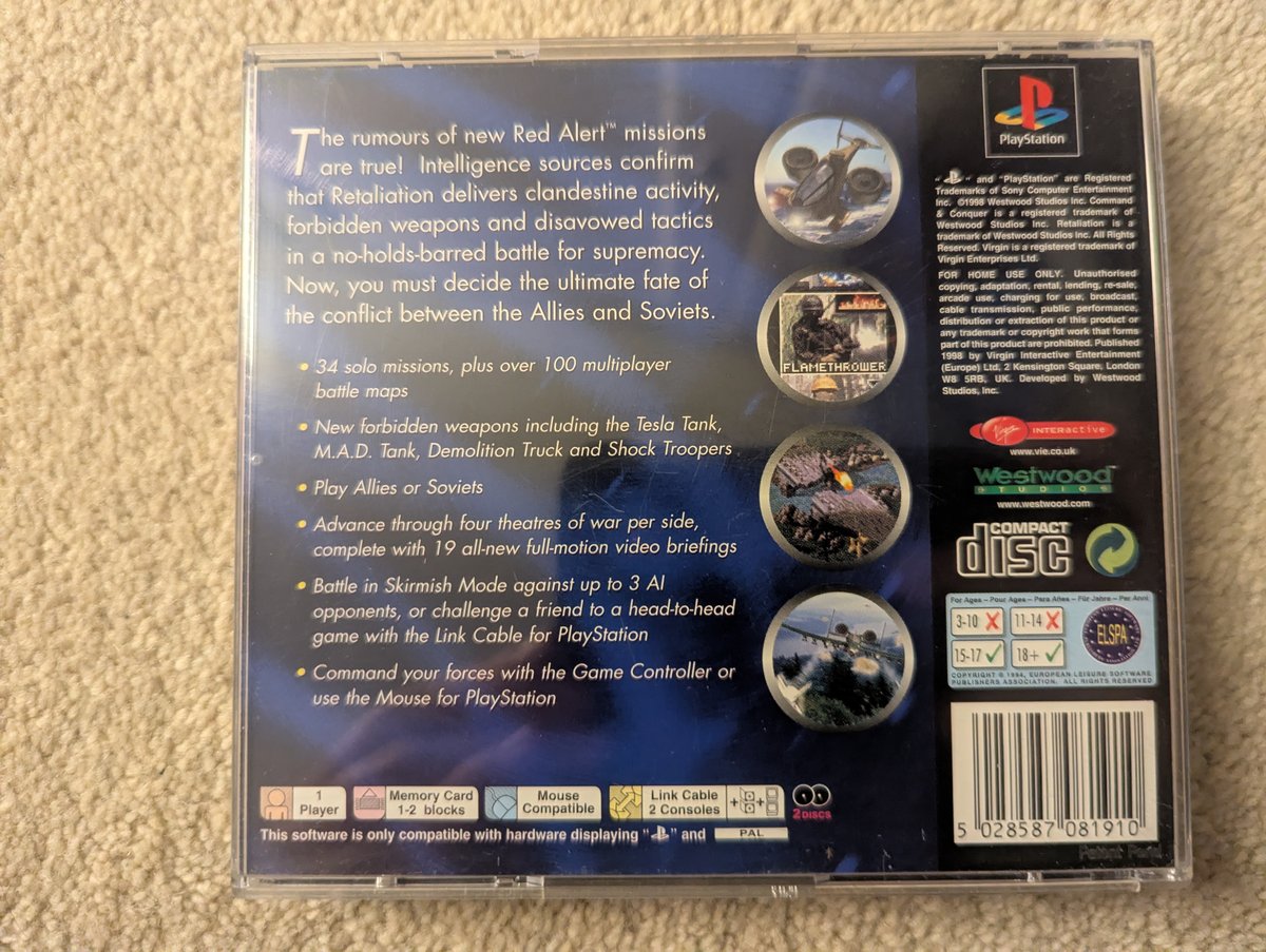 Command & Conquer: Red Alert: Retaliation - Back Cover