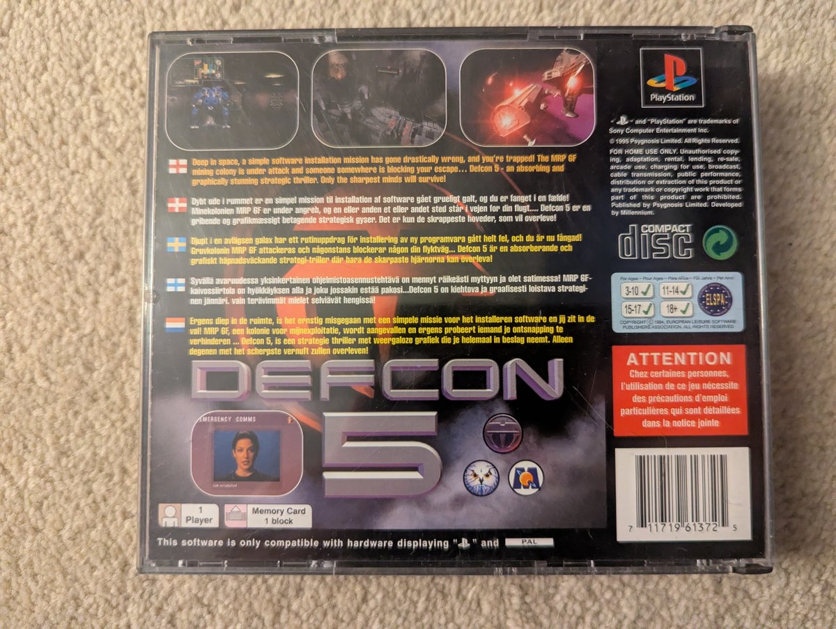 Defcon 5 - Back Cover