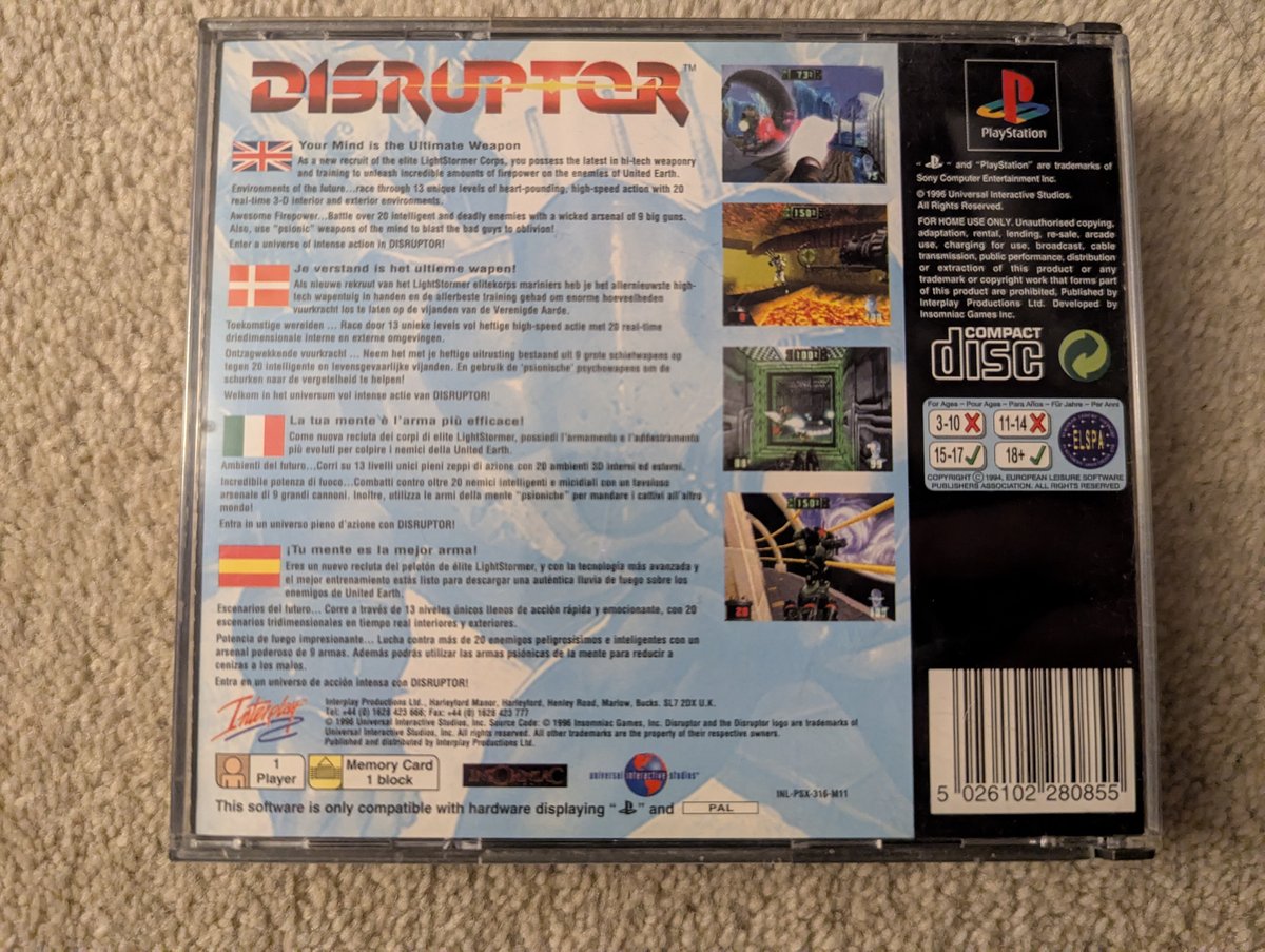 Disruptor - Back Cover