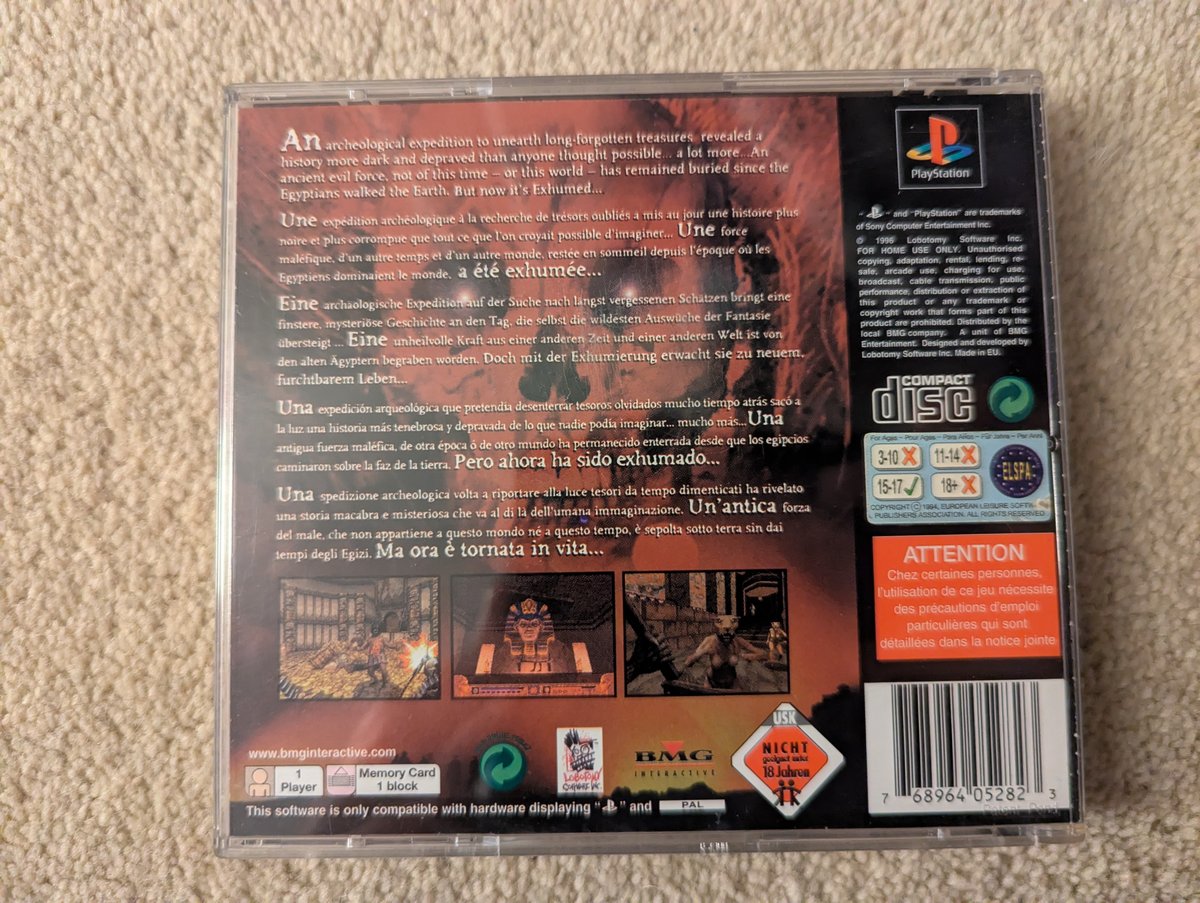 Exhumed - Back Cover