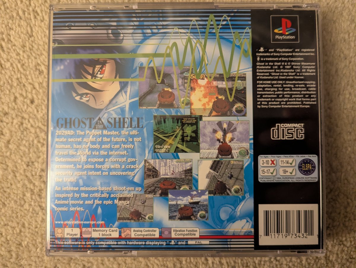 Ghost in the Shell - Back Cover