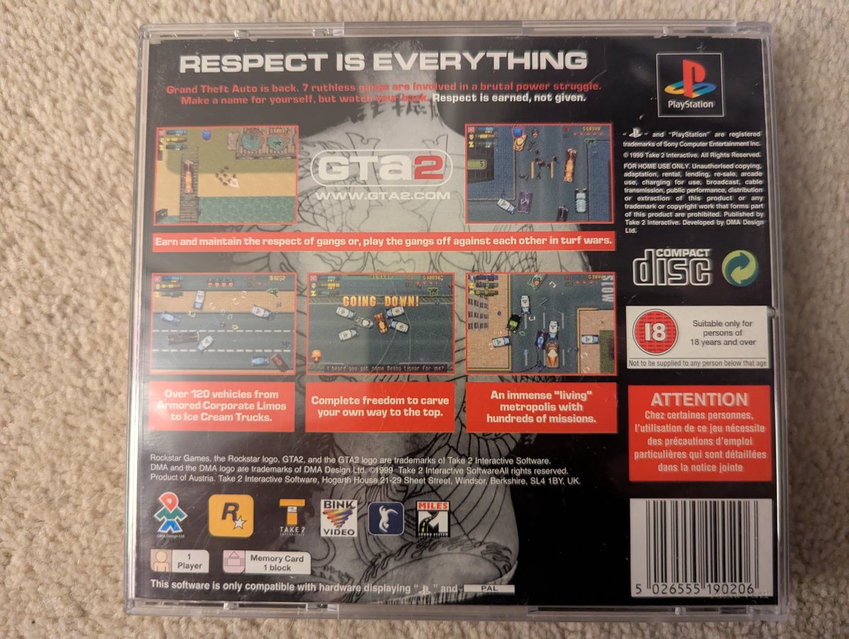 Grand Theft Auto 2 - Back Cover