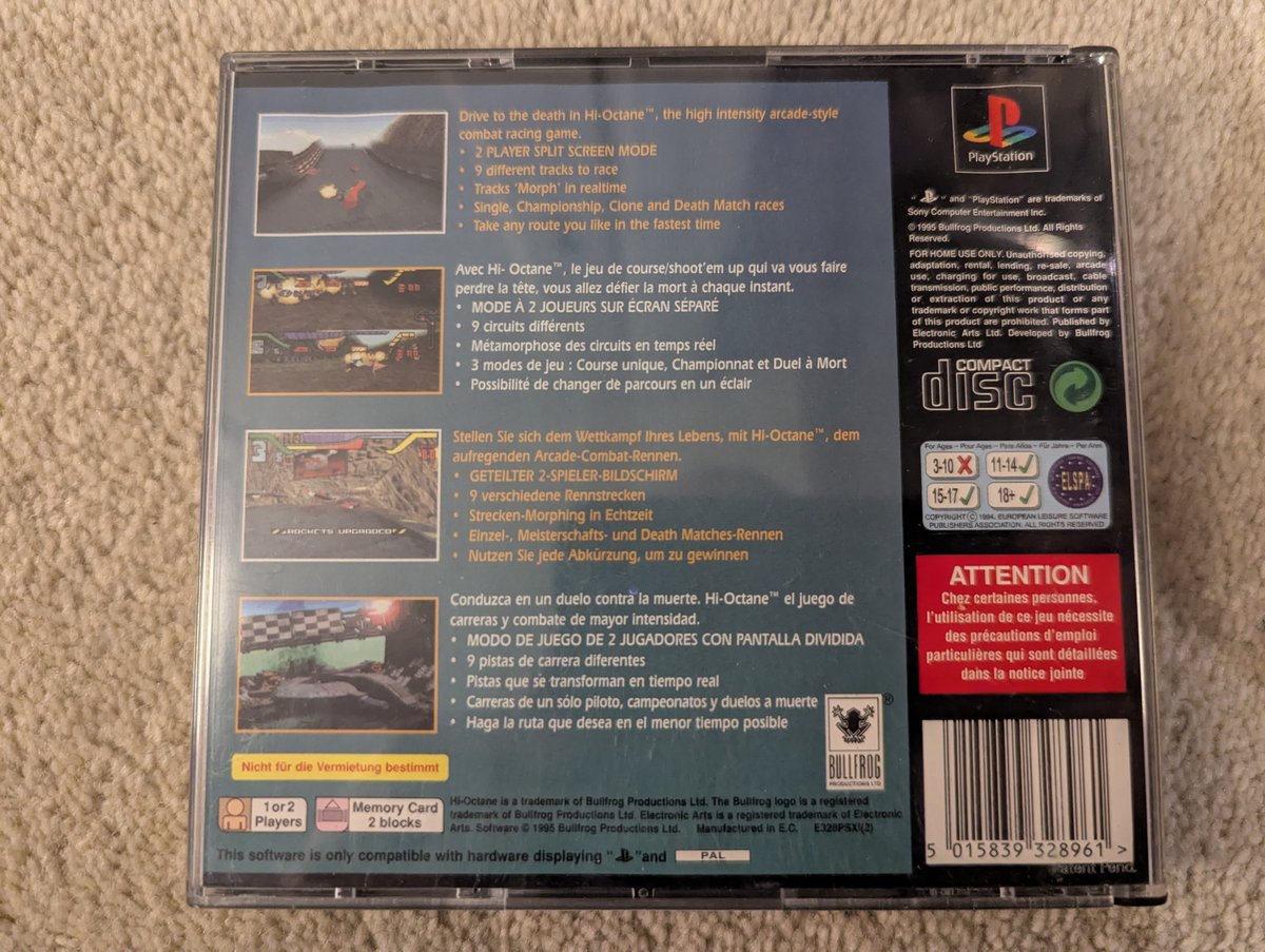 Hi-Octane - Back Cover