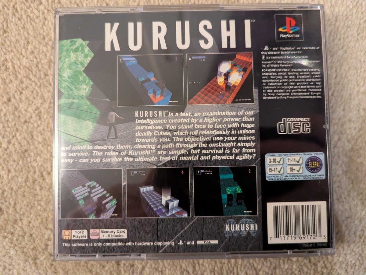 Kurushi - Back Cover