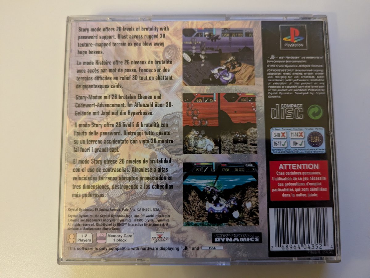 Off-World Interceptor Extreme - Back Cover