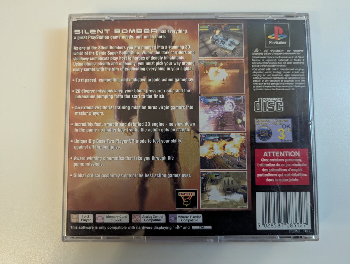 Silent Bomber - Back Cover