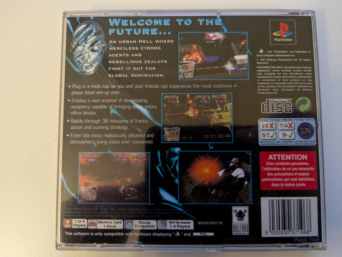 Syndicate Wars - Back Cover