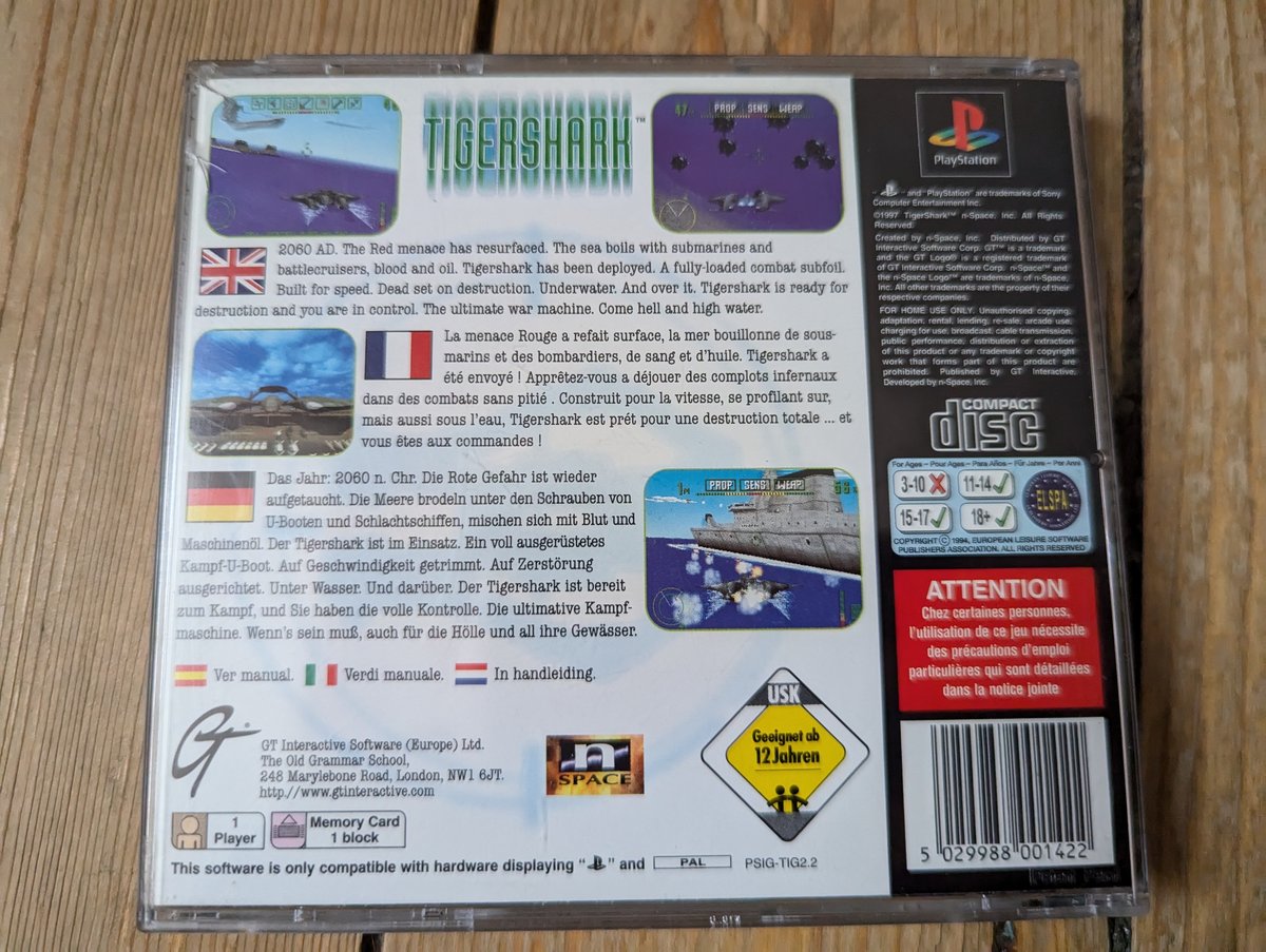Tigershark - Back Cover