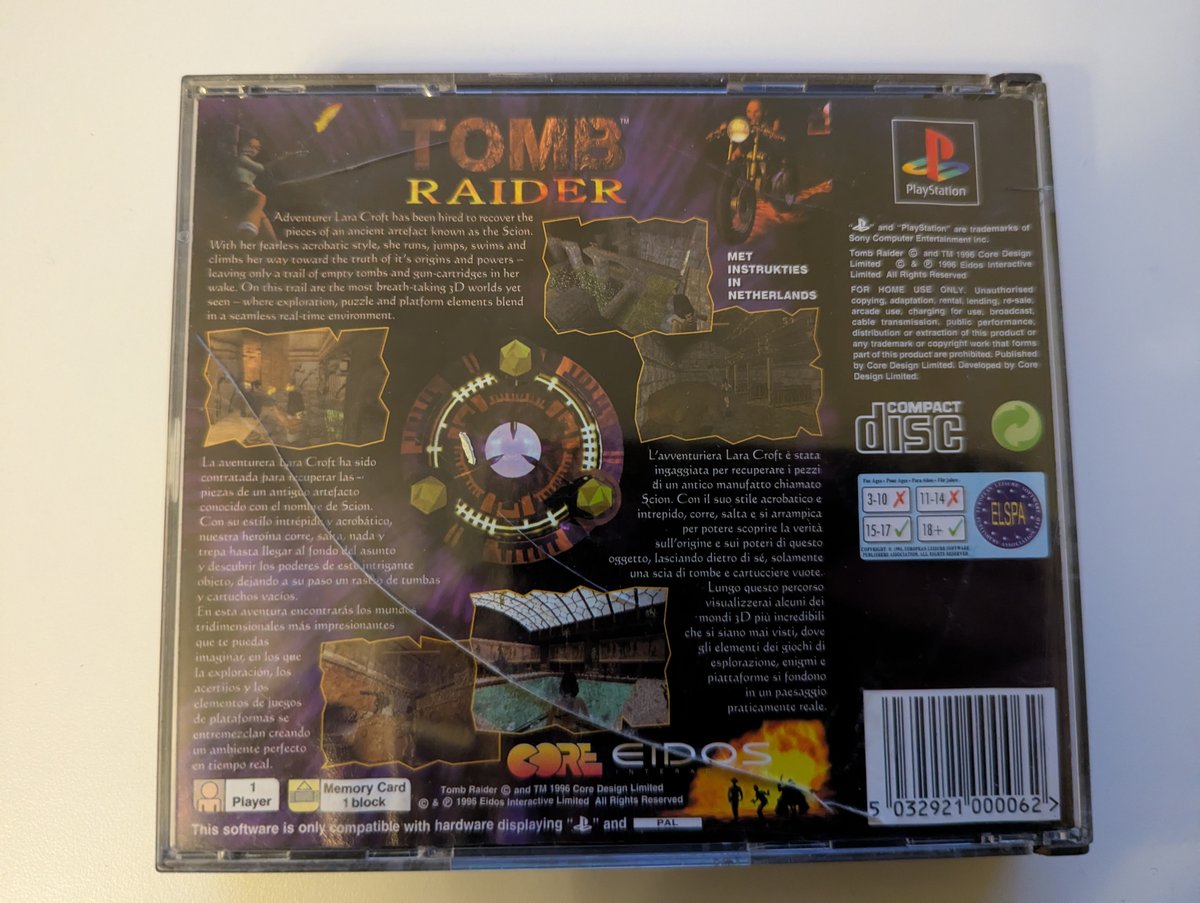 Tomb Raider - Back Cover