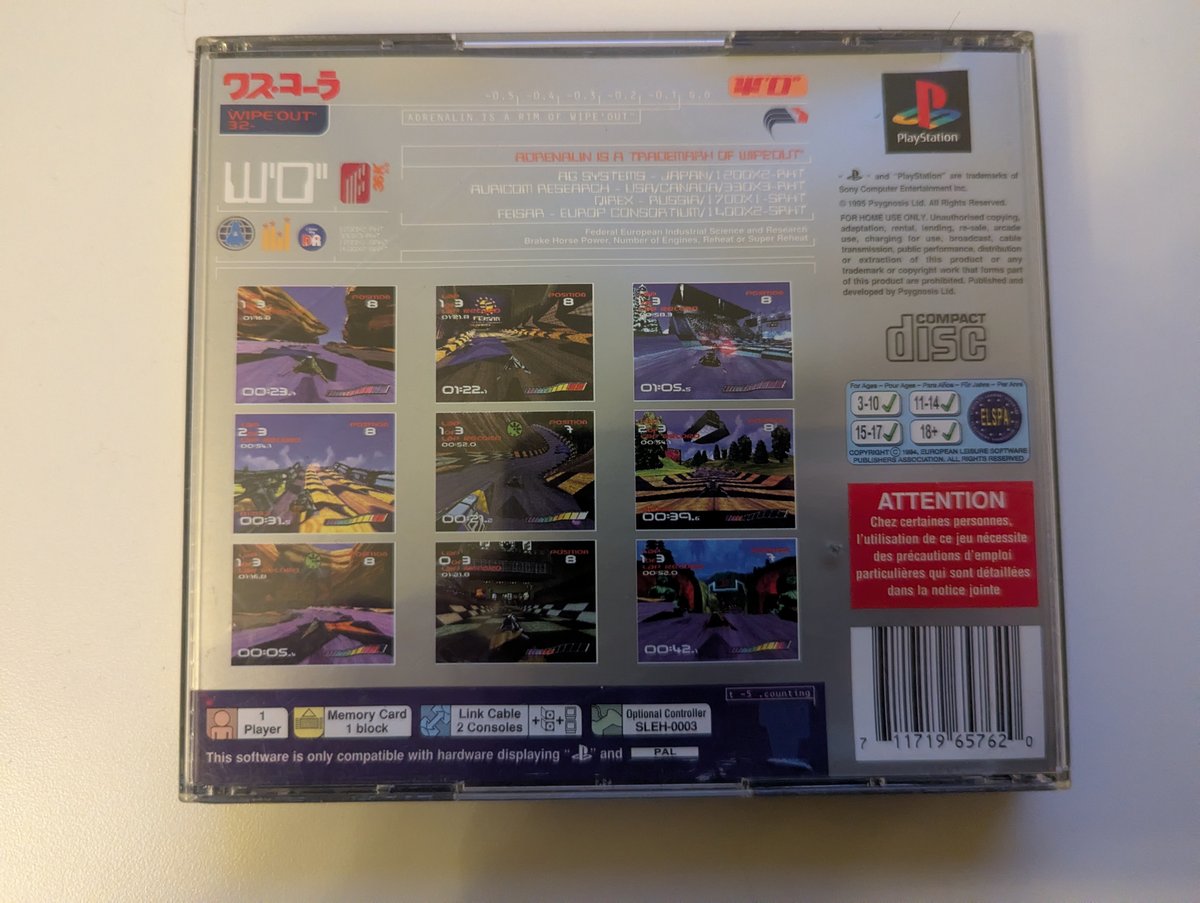 WipEout - Back Cover