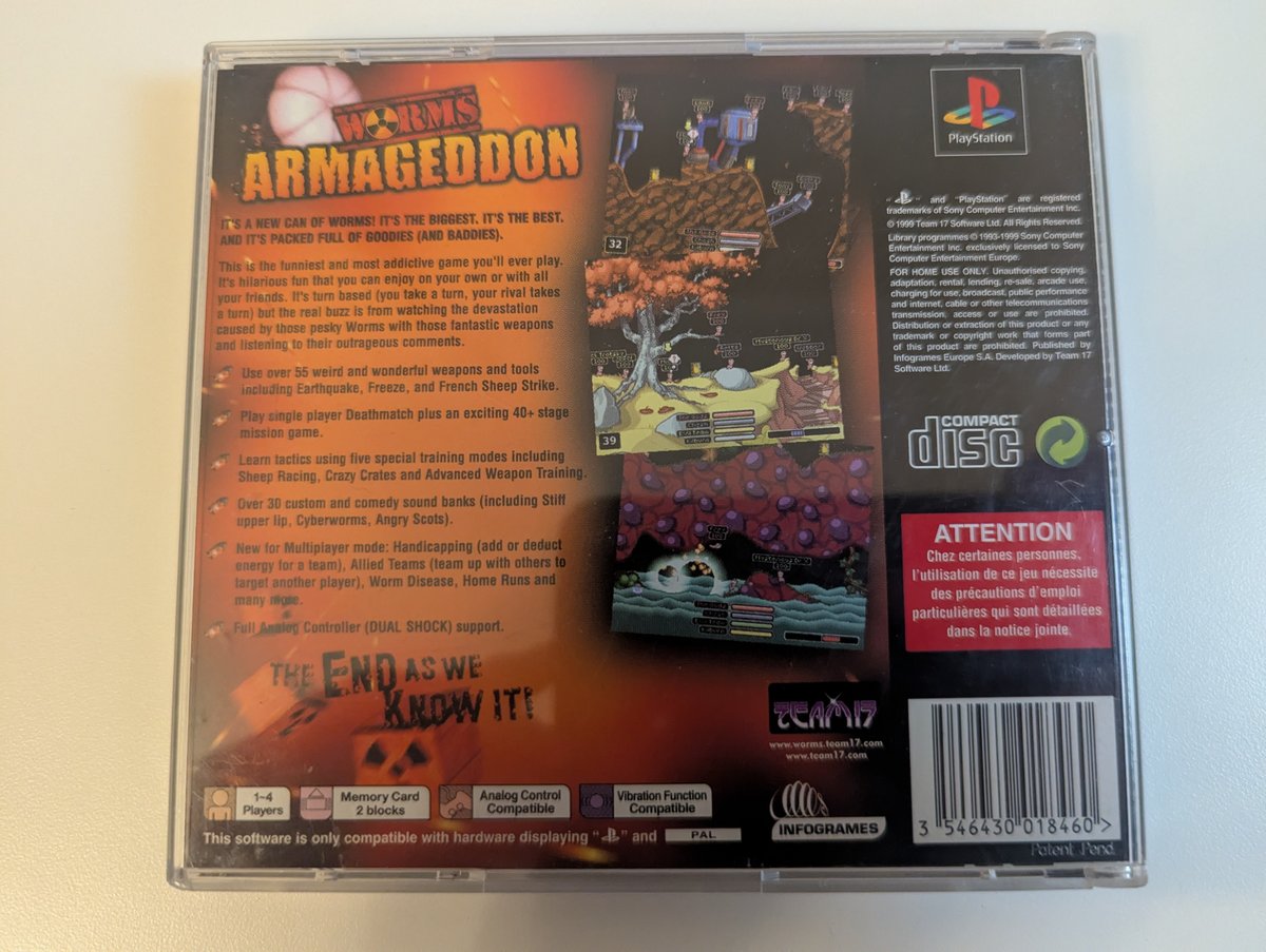 Worms Armageddon - Back Cover